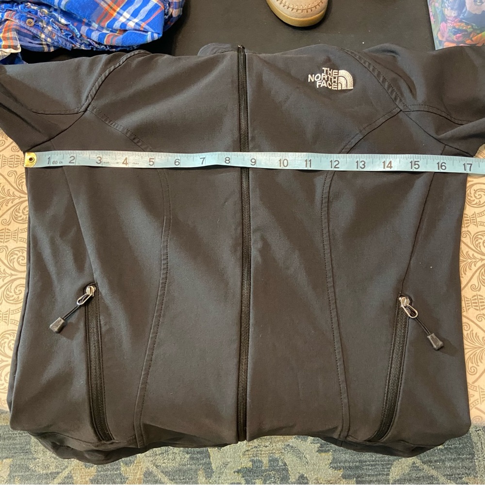 The North Face TNF Apex Women's Black Softshell Full Zip Jacket Small S - Picture 3 of 15